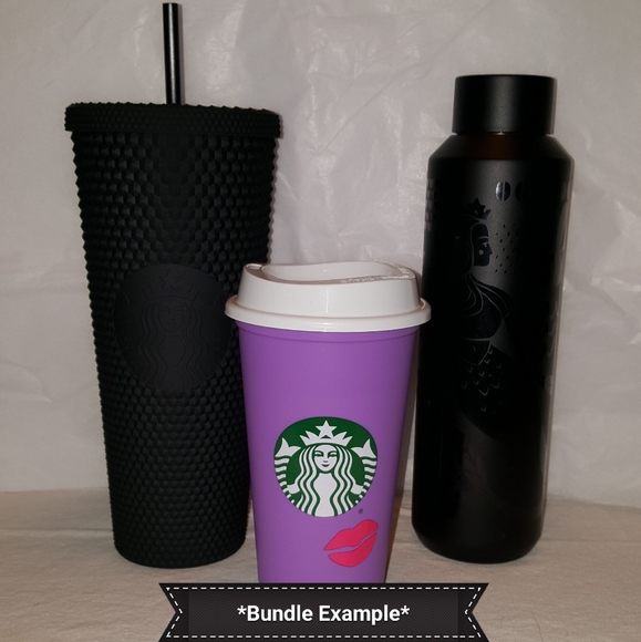 *Last One* Matte Black Soft-Touch Bling Cold Cup - Picture 6 of 8